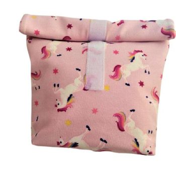 uzsonnás tasak unikornis rózsaszín