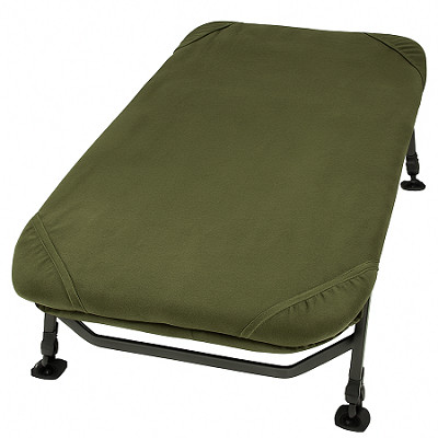 Flanell-Fleece Spannbettlaken für Anglerliege – warm, leise, mit Eckgummi