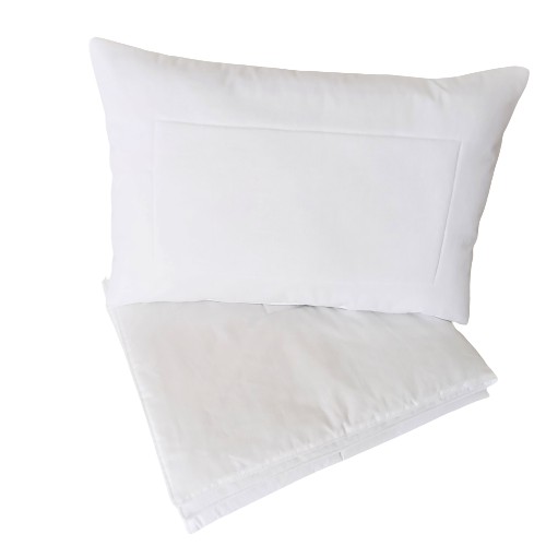 Kinderkissen mit Kopfkissen 90x140 weiß